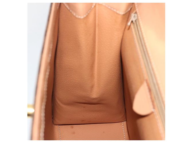 Céline Borsa a mano in tela Macadam CELINE in pelle PVC marrone e oro Auth BAZ721A D'oro - vista 19