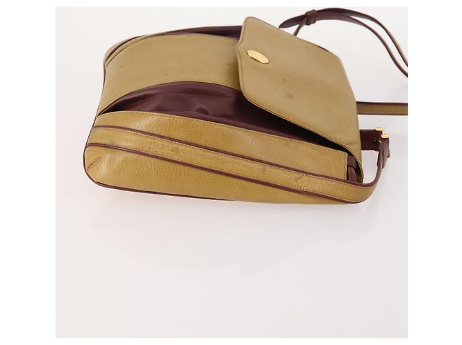 CARTIER Shoulder Bag Leather 2 Set Bordeaux Beige Auth bs34146 Dark red - view 4