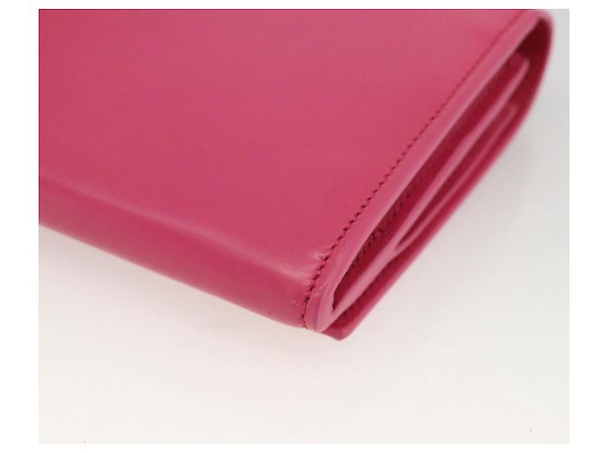 Portafoglio in pelle rosa SAINT LAURENT Auth BA11840A - vista 15