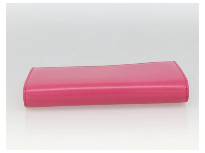 Portafoglio in pelle rosa SAINT LAURENT Auth BA11840A - vista 5