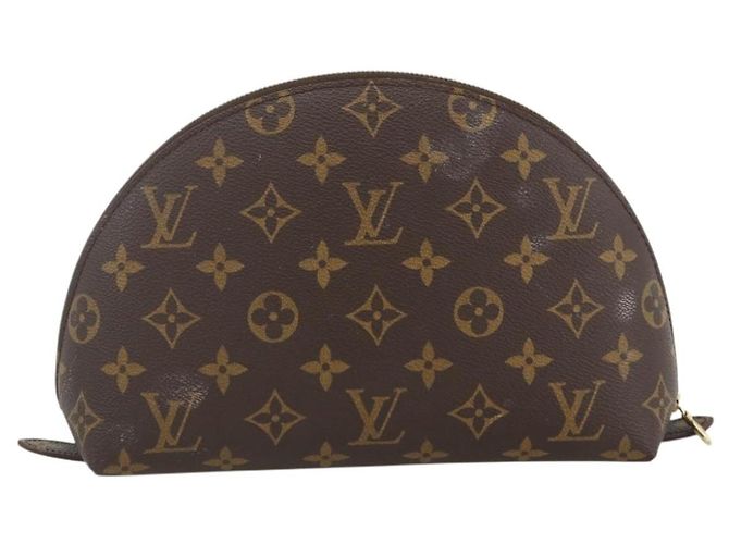LOUIS VUITTON Pochette Cosmética Demi Ronde Monogram M47520 LV Auth ARZ812 Monogramma - vista 2