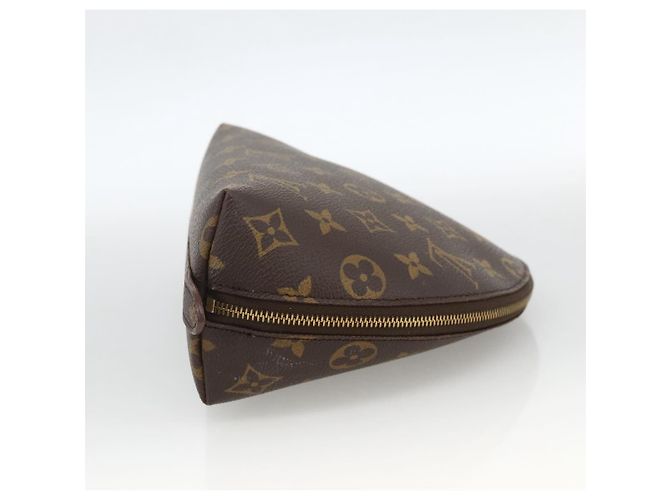 LOUIS VUITTON Pochette Cosmética Demi Ronde Monogram M47520 LV Auth ARZ812 Monogramma - vista 4