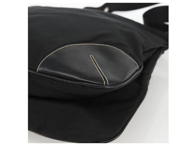Borsa a Spalla PRADA Nylon Nero Argento Autentica ka3541 - vista 15