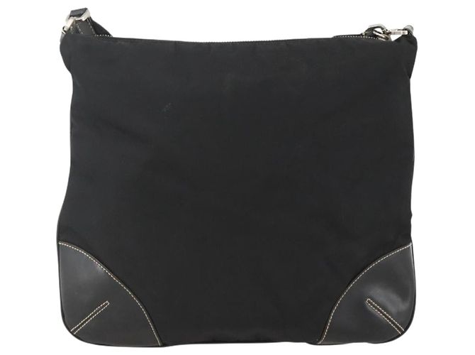 Borsa a Spalla PRADA Nylon Nero Argento Autentica ka3541 - vista 2
