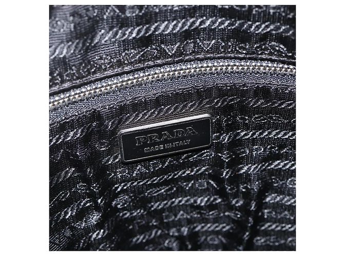Borsa a Spalla PRADA Nylon Nero Argento Autentica ka3541 - vista 20