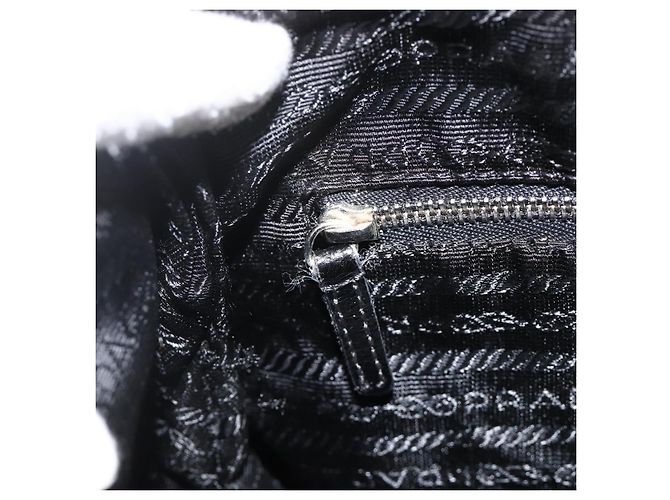 Borsa a Spalla PRADA Nylon Nero Argento Autentica ka3541 - vista 23