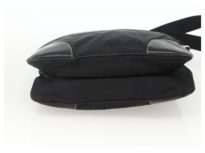 Borsa a Spalla PRADA Nylon Nero Argento Autentica ka3541 - vista 5