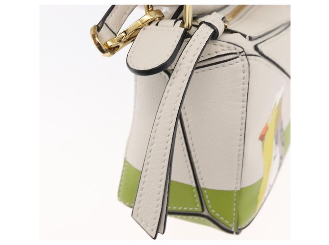 LOEWE - Borsa Puzzle Mini Ghibli Spirited Away Ootori Sama 2way Auth 167151SM Bianco Verde - vista 22