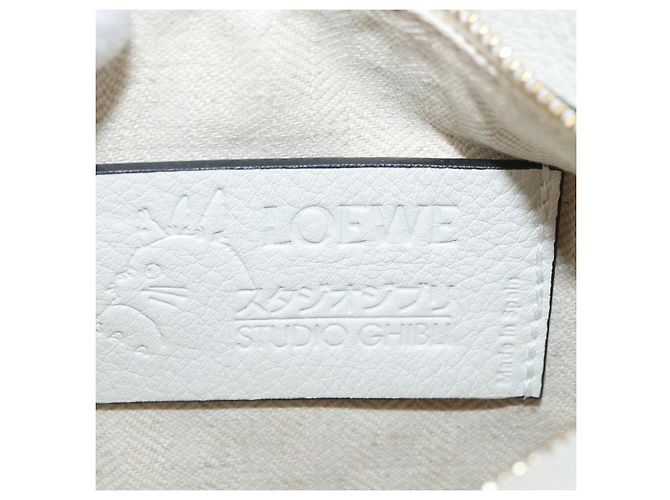 LOEWE - Borsa Puzzle Mini Ghibli Spirited Away Ootori Sama 2way Auth 167151SM Bianco Verde - vista 23
