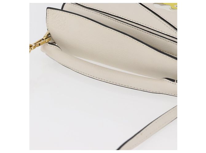 LOEWE - Borsa Puzzle Mini Ghibli Spirited Away Ootori Sama 2way Auth 167151SM Bianco Verde - vista 7