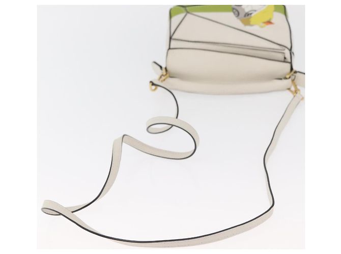 LOEWE - Borsa Puzzle Mini Ghibli Spirited Away Ootori Sama 2way Auth 167151SM Bianco Verde - vista 8