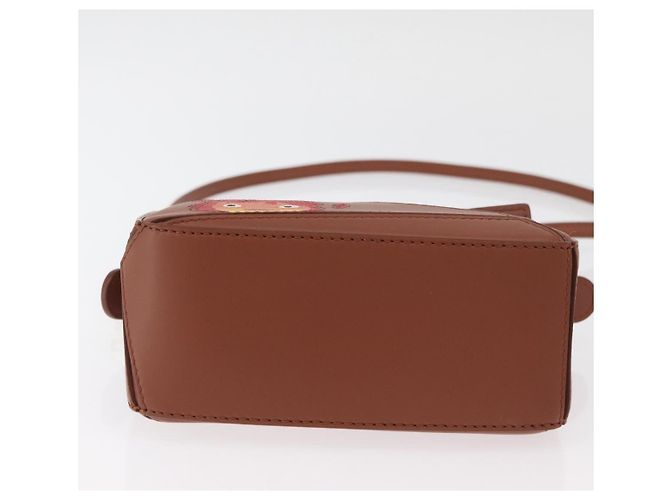 LOEWE - Borsa Puzzle Calcifer Mini di Studio Ghibli in pelle 2 in 1 Auth 167156SM Marrone D'oro - vista 5