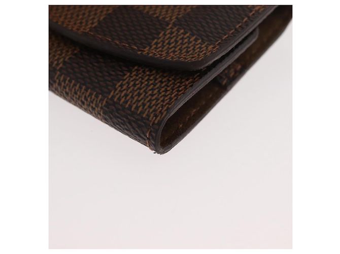 LOUIS VUITTON Maniche e Custodia per Maniche Damier Ebano Oro LV Auth 167199A D'oro Damier ebene - vista 15