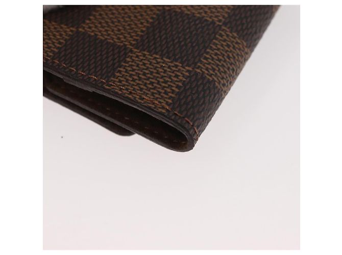 LOUIS VUITTON Maniche e Custodia per Maniche Damier Ebano Oro LV Auth 167199A D'oro Damier ebene - vista 16