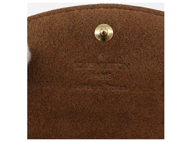 LOUIS VUITTON Maniche e Custodia per Maniche Damier Ebano Oro LV Auth 167199A D'oro Damier ebene - vista 18
