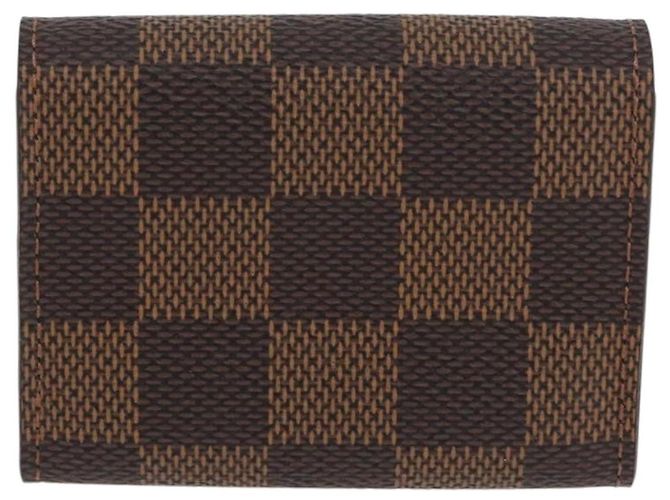 LOUIS VUITTON Maniche e Custodia per Maniche Damier Ebano Oro LV Auth 167199A D'oro Damier ebene - vista 2
