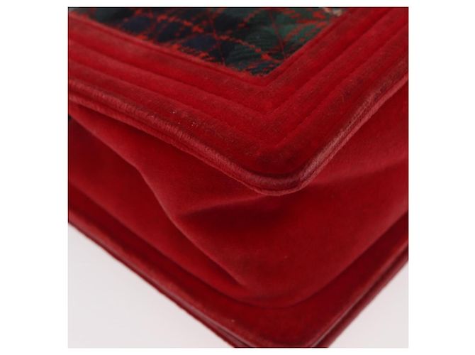 Borsa a spalla Boy Chanel in tela matelassé rossa e oro CC Auth ka3474SAM Rosso D'oro - vista 15