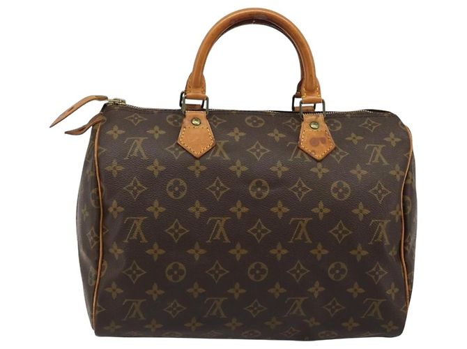 LOUIS VUITTON Borsa a Mano Monogram Speedy 30 M41526 LV Auth ka3623A Monogramma - vista 2