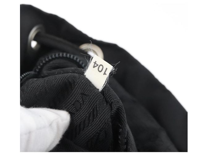 Zaino PRADA in nylon nero argento autentico 173583 - vista 12
