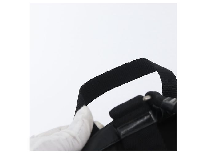 Zaino PRADA in nylon nero argento autentico 173583 - vista 14