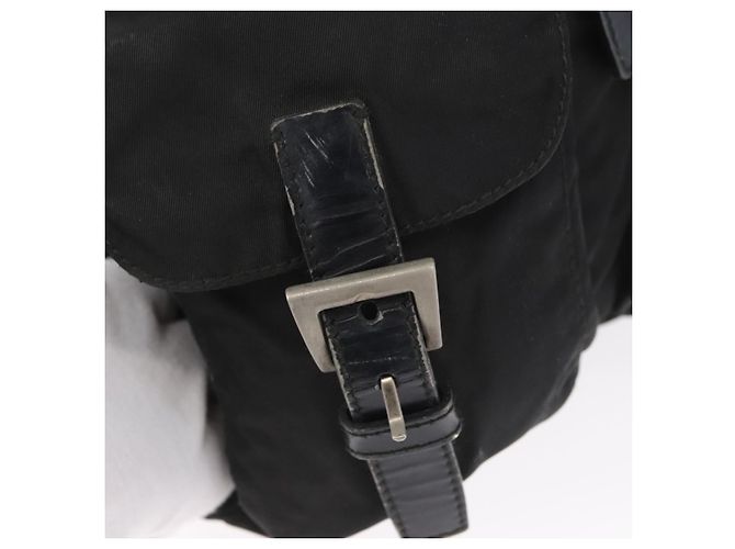 Zaino PRADA in nylon nero argento autentico 173583 - vista 24