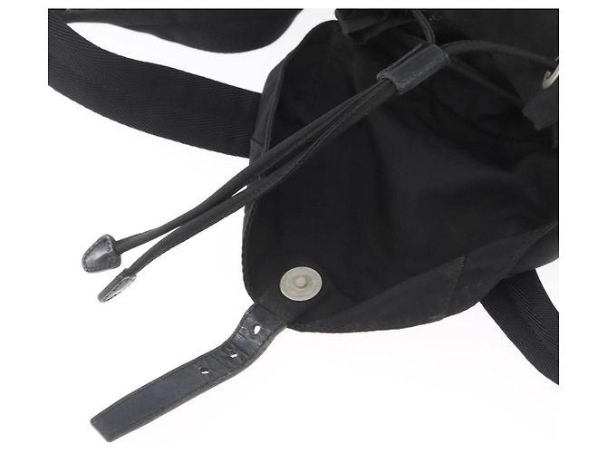 Zaino PRADA in nylon nero argento autentico 173583 - vista 26