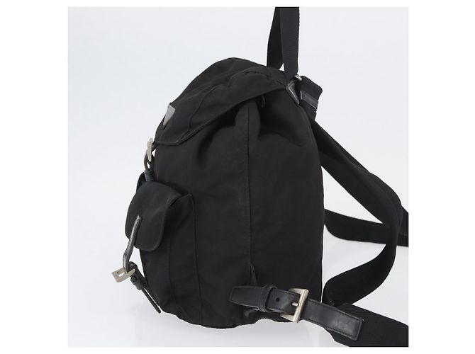 Zaino PRADA in nylon nero argento autentico 173583 - vista 3
