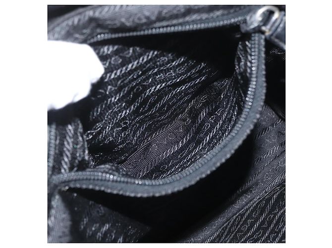 Zaino PRADA in nylon nero argento autentico 173583 - vista 31