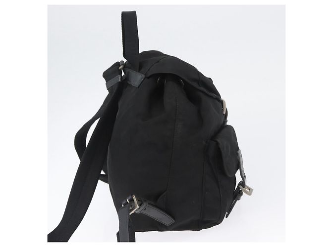 Zaino PRADA in nylon nero argento autentico 173583 - vista 4