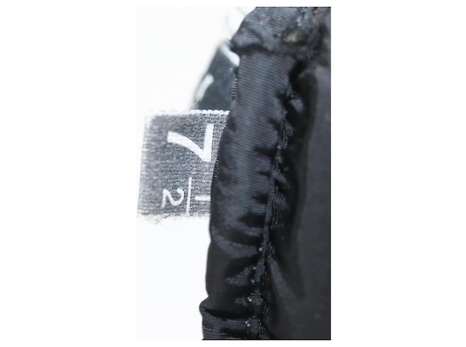 Guanti da sci GUCCI Web Sherry Line in nylon nero Auth 174408A - vista 9