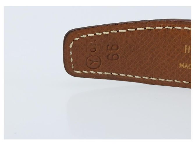 Hermès HERMES Constance Mini H Gürtel aus Leder 31,5" Schwarz Braun Auth YKZ392A - Ansicht 11
