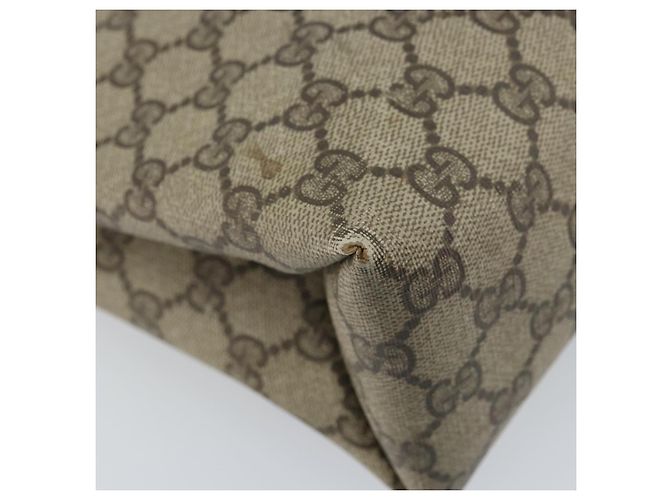 Gucci Borsa Tote GG Supreme in PVC Beige Oro 39 02 061 Auth BAZ223 - vista 16