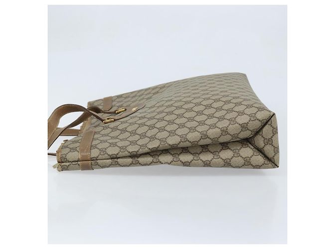 Gucci Borsa Tote GG Supreme in PVC Beige Oro 39 02 061 Auth BAZ223 - vista 4