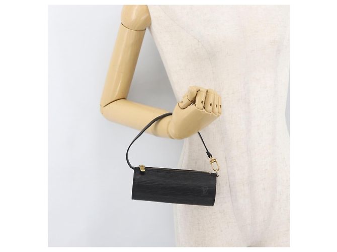 LOUIS VUITTON Pochette Soufflot Epi Nera LV Auth BA11601 Nero - vista 21