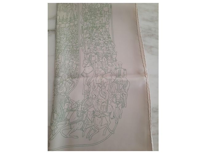Hermès, 90 cm Quadrat - extrem selten Beige - Ansicht 8