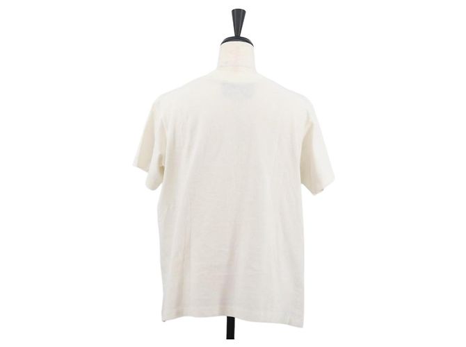 Gucci Camiseta de manga corta de algodón blanca Auth BAZ660A Blanco - vista 2