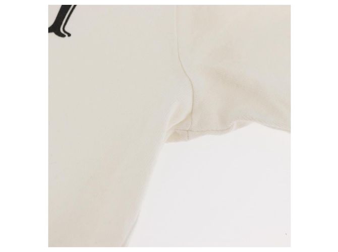 Gucci Camiseta de manga corta de algodón blanca Auth BAZ660A Blanco - vista 7