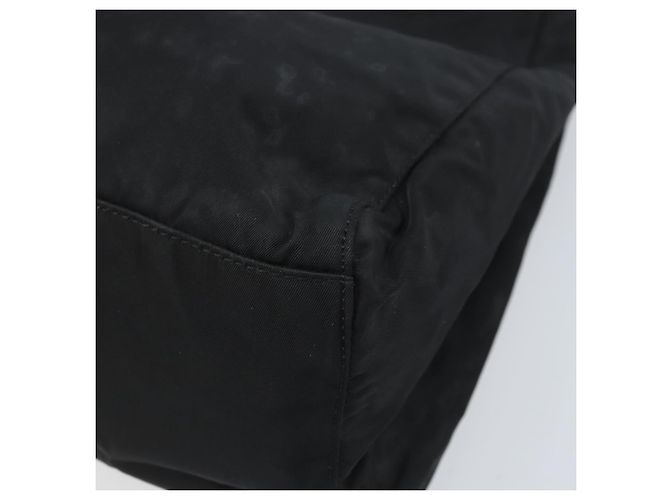 PRADA Borsa a mano in nylon nero argento Auth BAZ160 - vista 14