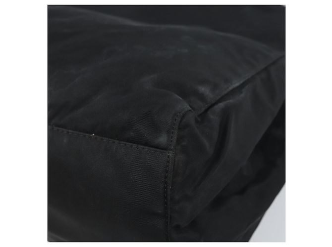 PRADA Borsa a mano in nylon nero argento Auth BAZ160 - vista 16