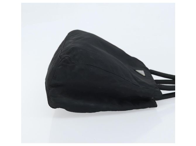 PRADA Borsa a mano in nylon nero argento Auth BAZ160 - vista 3