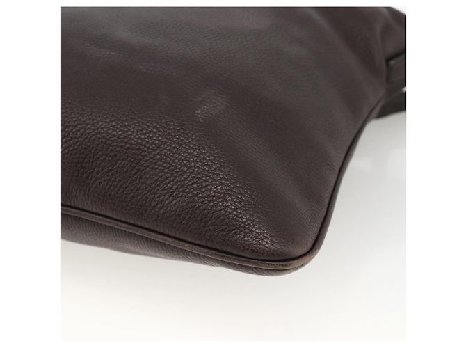 Borsa a Spalla in Pelle Marrone Gucci Argento 233329 Auth bs34228 - vista 16
