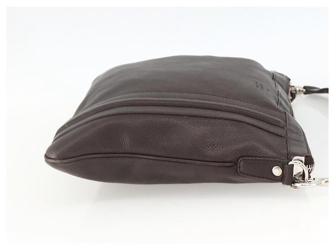 Borsa a Spalla in Pelle Marrone Gucci Argento 233329 Auth bs34228 - vista 4