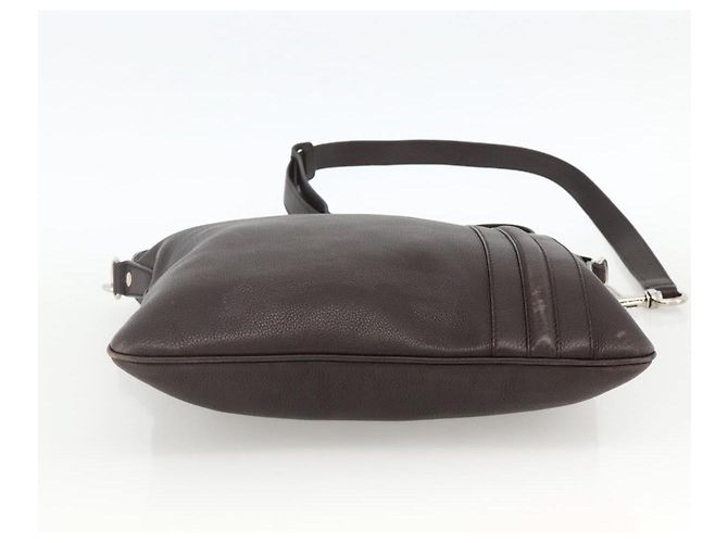 Borsa a Spalla in Pelle Marrone Gucci Argento 233329 Auth bs34228 - vista 5
