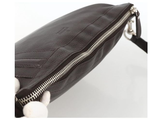 Borsa a Spalla in Pelle Marrone Gucci Argento 233329 Auth bs34228 - vista 6