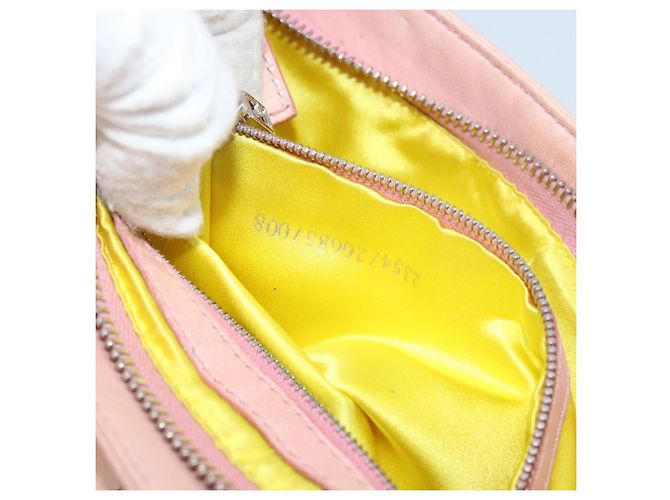 Fendi Borsa a Spalla Mamma Bucket in Pelle Rosa Argento Auth BAZ529 - vista 12