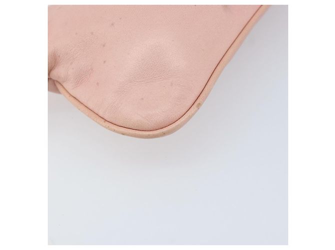 Fendi Borsa a Spalla Mamma Bucket in Pelle Rosa Argento Auth BAZ529 - vista 16