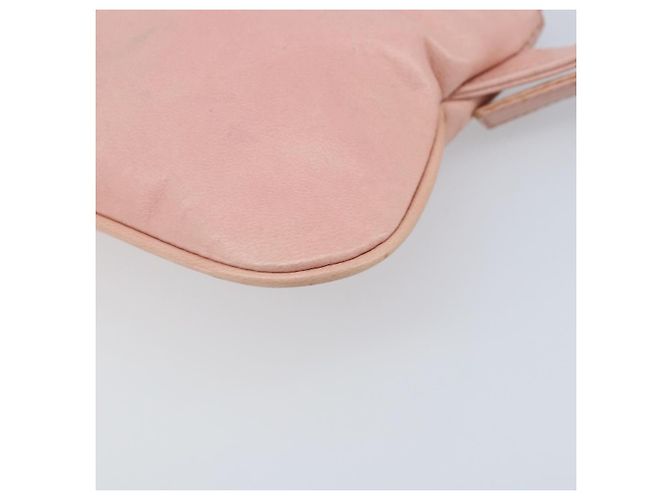 Fendi Borsa a Spalla Mamma Bucket in Pelle Rosa Argento Auth BAZ529 - vista 17
