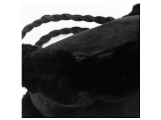 Borsa a mano Salvatore Ferragamo in suede nero argento Auth BA11561 - vista 15