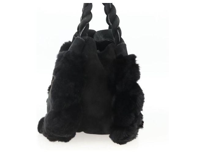 Borsa a mano Salvatore Ferragamo in suede nero argento Auth BA11561 - vista 4