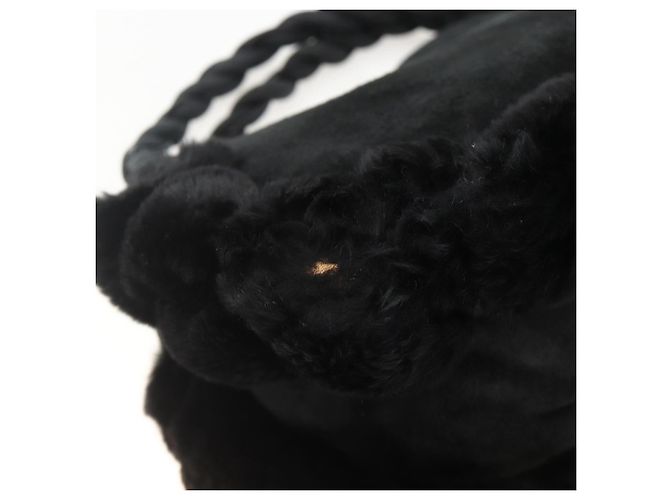 Borsa a mano Salvatore Ferragamo in suede nero argento Auth BA11561 - vista 9